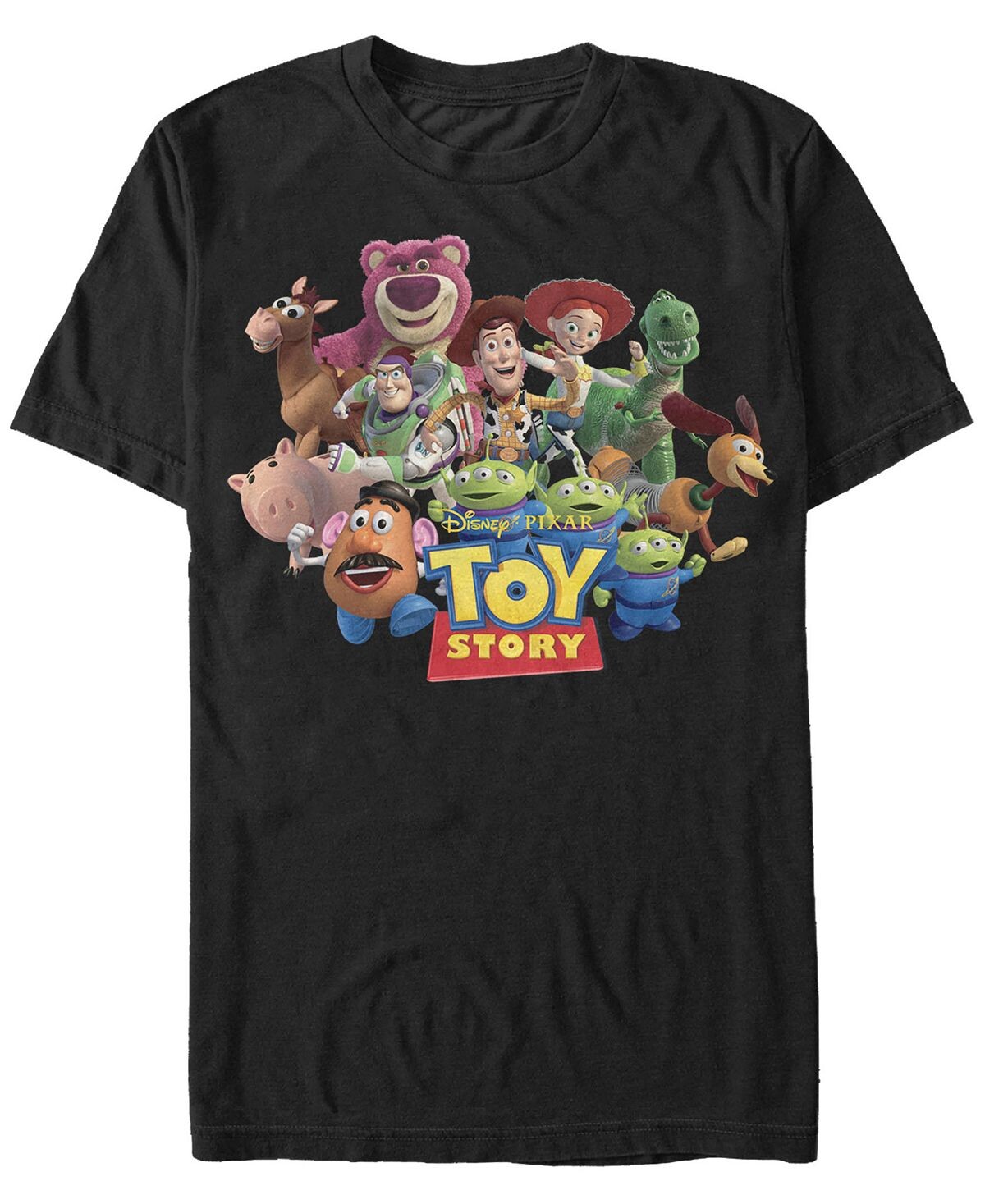 

Мужская футболка с коротким рукавом disney pixar история игрушек we’re all besties group shot Fifth Sun, черный