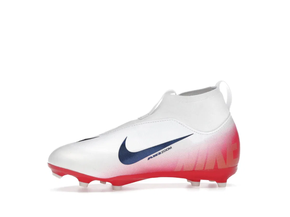 Детские бутсы с длинным рукавом Nike Mercurial Superfly 10 Academy MG, University Red Dark Obsidian — фото 3