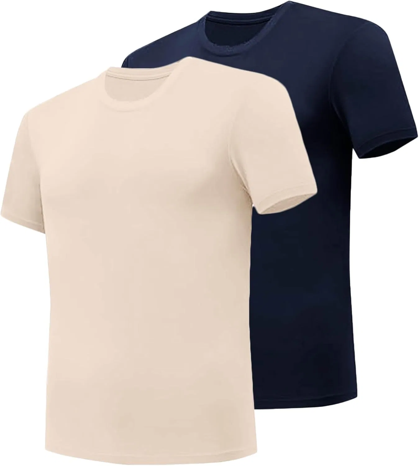 Мужская футболка для тренировок с круглым вырезом, 2 шт., Slim Fit, Blue
