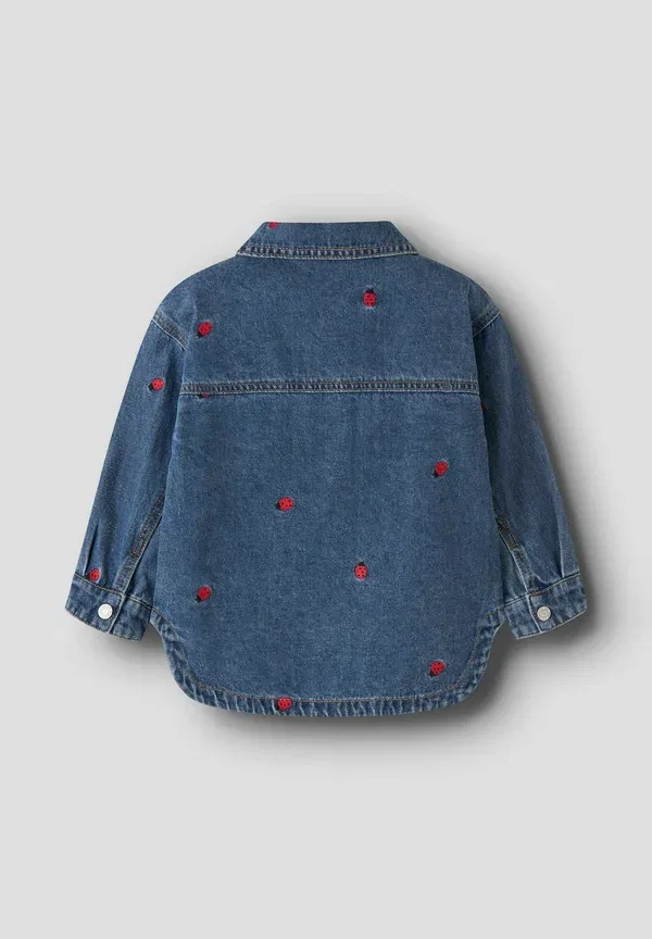 Джинсовая куртка с вышивкой животными Denim embroidery Name It, Medium Blue Denim, синий — фото 2