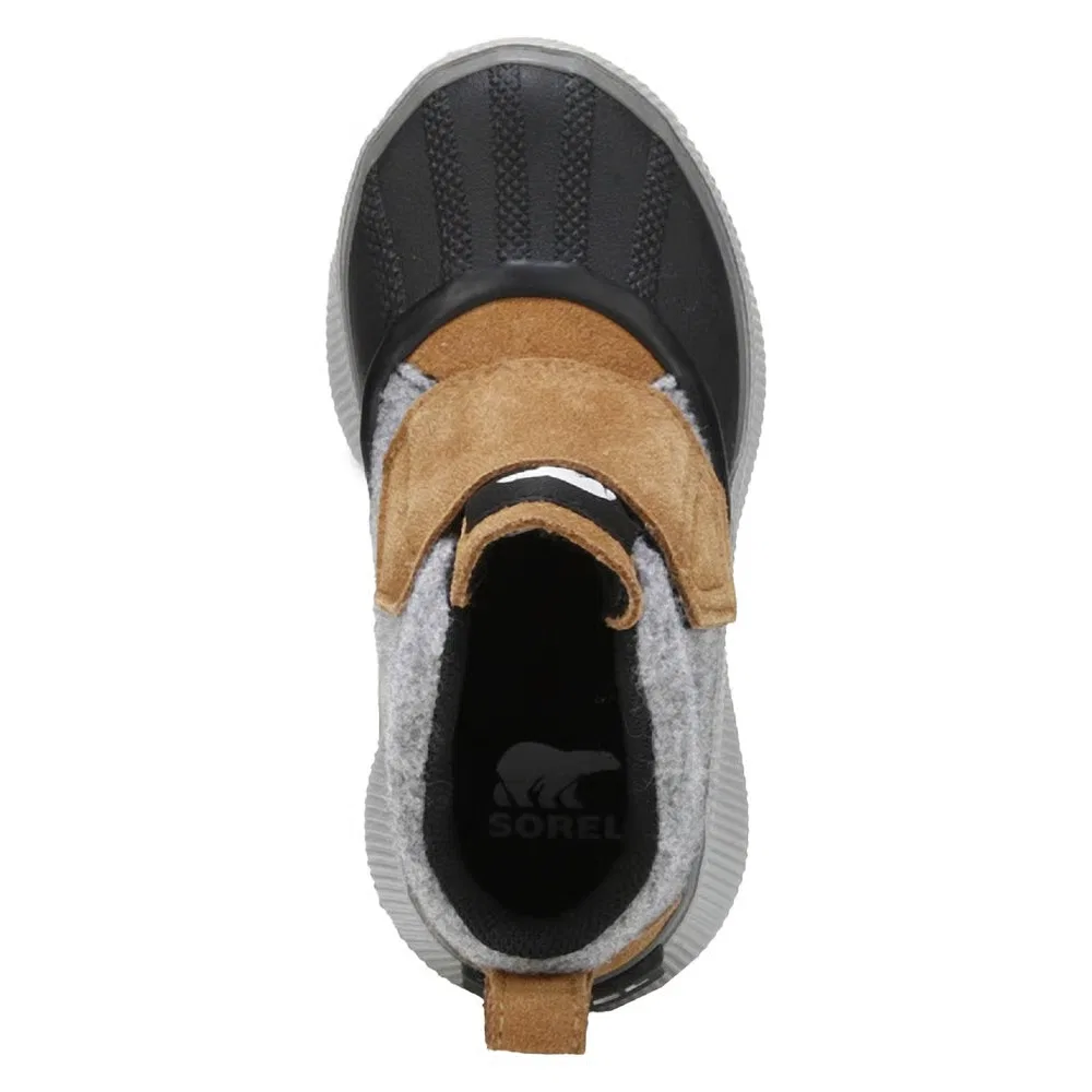Детские водонепроницаемые ботинки Out-n-Acto IV для малышей Sorel, Grey/Tan/Black — фото 4