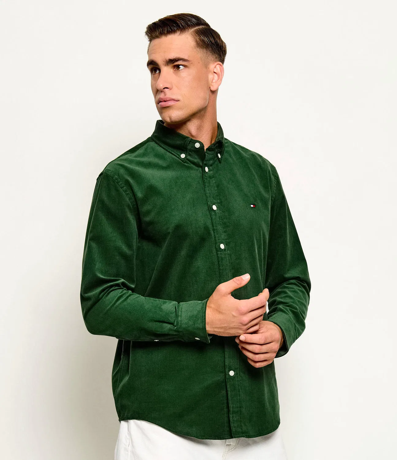 Рубашка с длинным рукавом Tommy Hilfiger, Verde Bottiglia