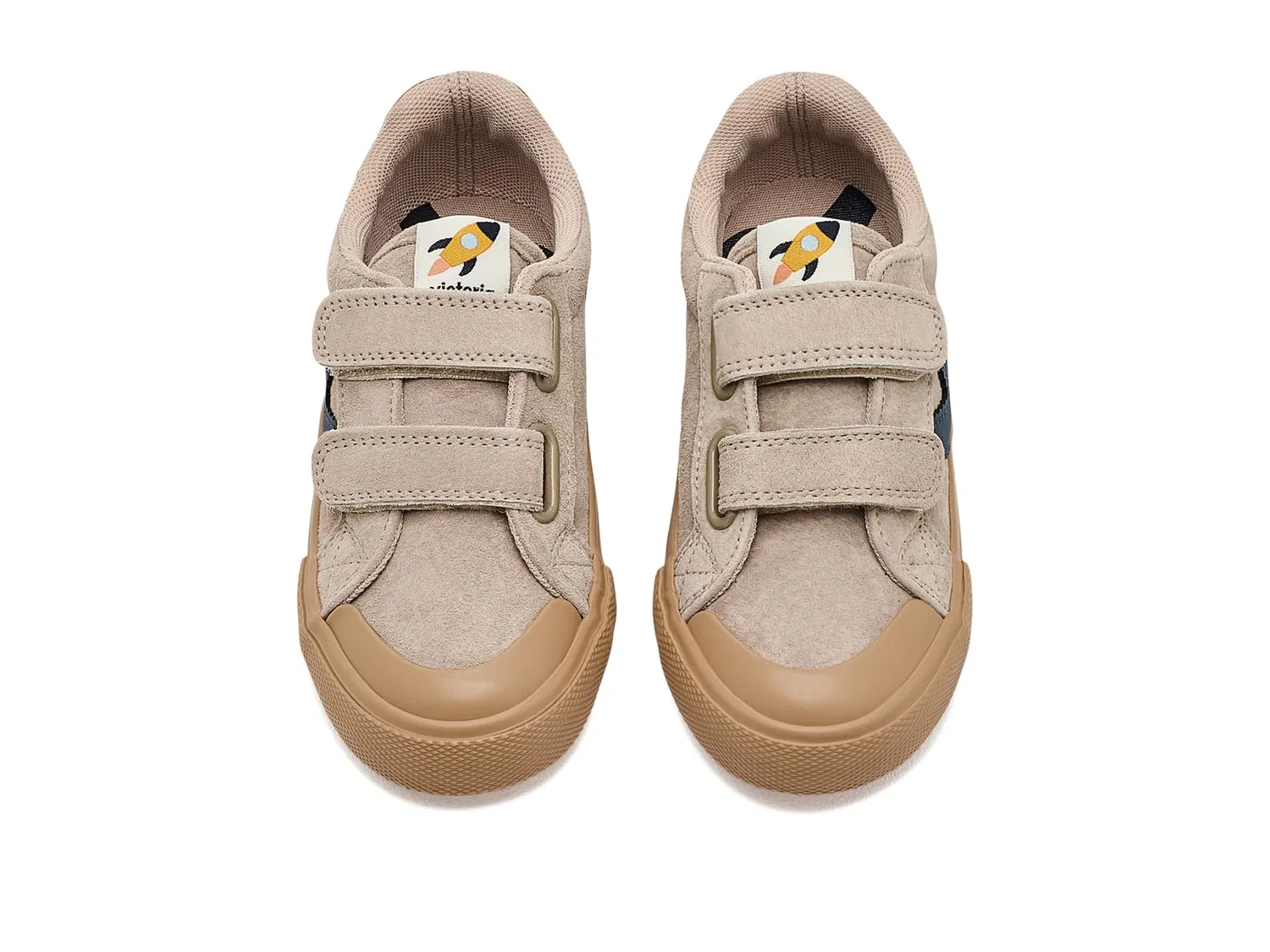 Кроссовки Tribu Tiras Serraje (для малышей, маленьких и больших детей) Victoria Kids, Beige — фото 3
