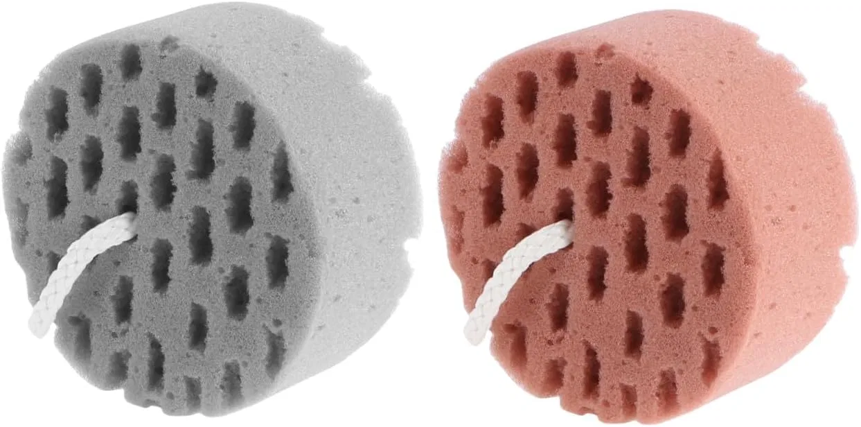 Банная губка PLAFOPE, 2 шт, 30 г, 10.5x10.5x5 см