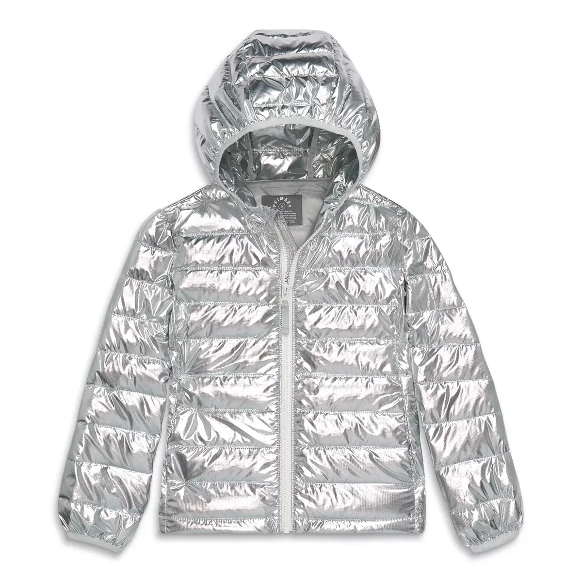 Детская куртка-пуховик легкая Primary, Silver