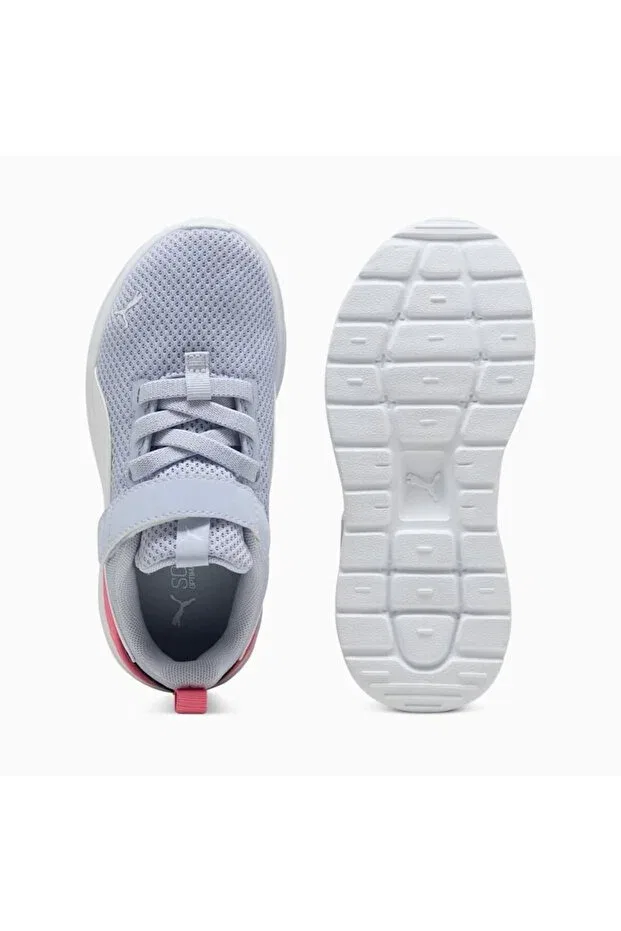Детские туфли для девочек на шнуровке Anzarun Lite Ac+ Ps Puma, Gray — фото 4