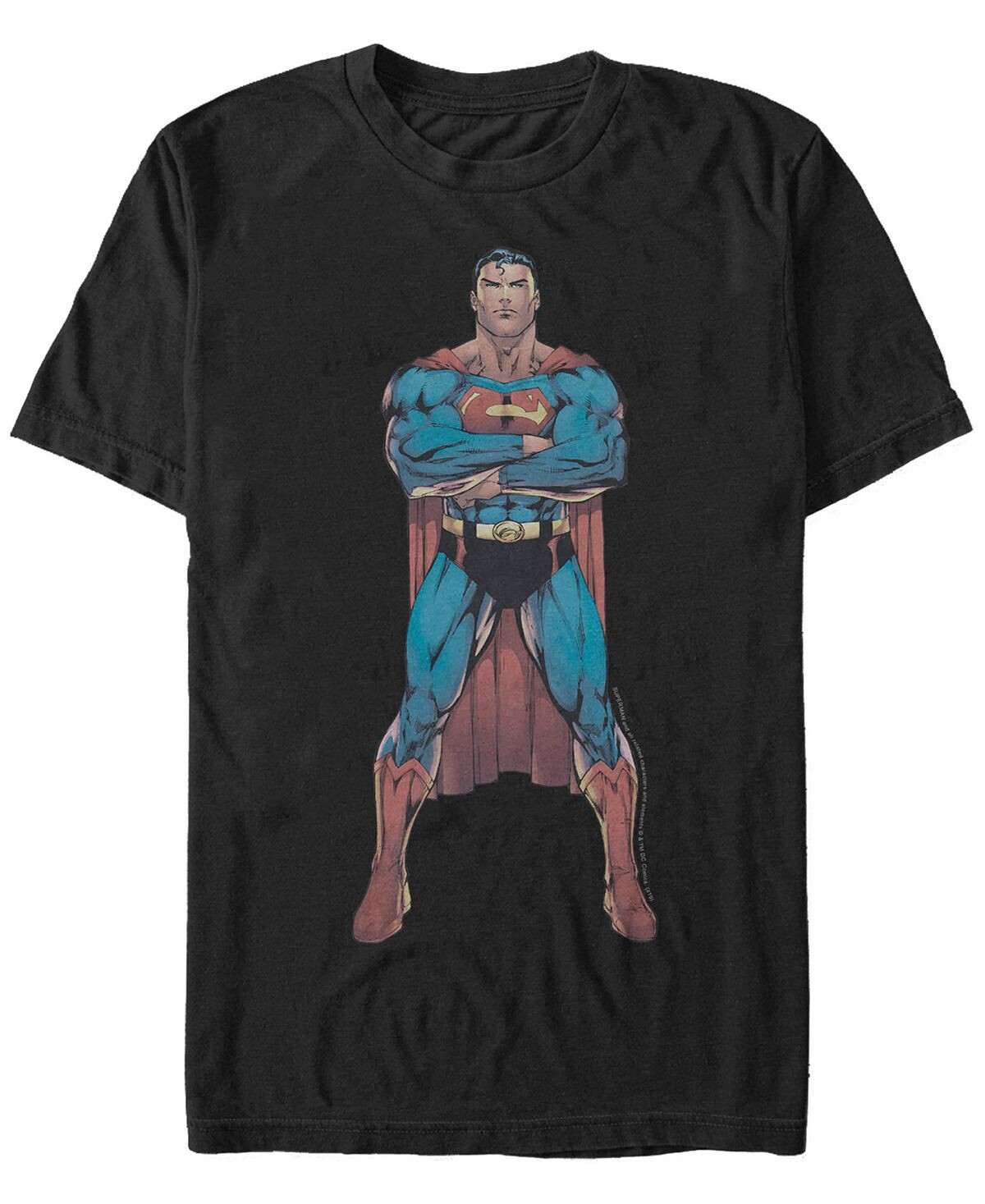 

Мужская футболка с коротким рукавом dc superman strong pose Fifth Sun, черный