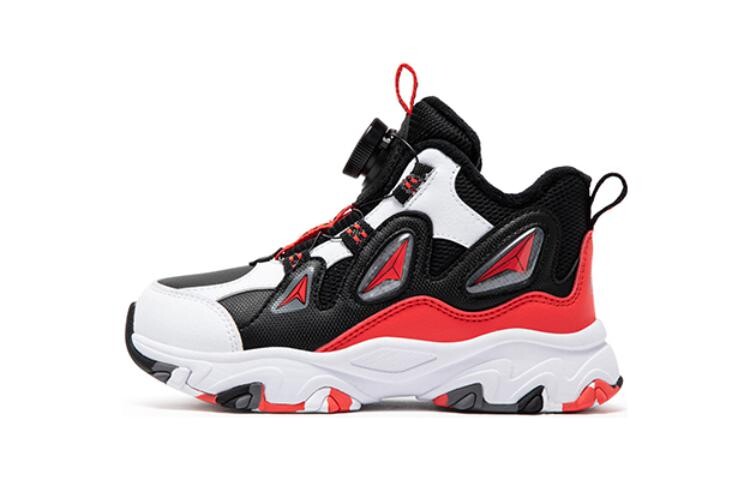 Кроссовки XTEP Kids Lifestyle Shoes PS Low-top Black / New White / Fiery Red, черный/красный