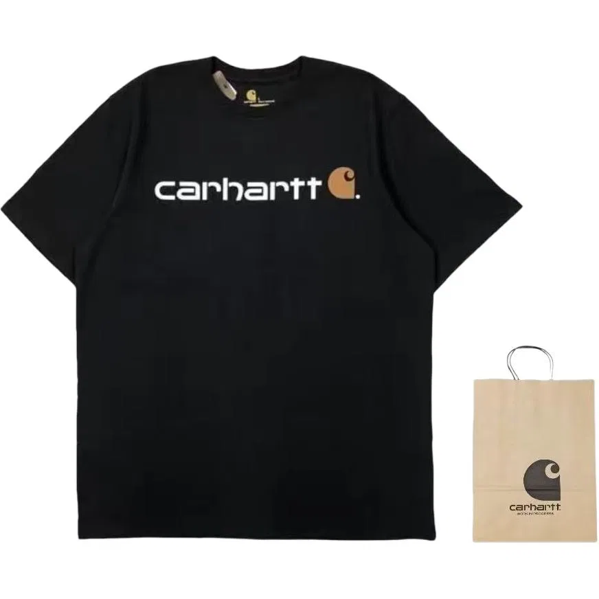 Детская футболка с логотипом Carhartt, Black