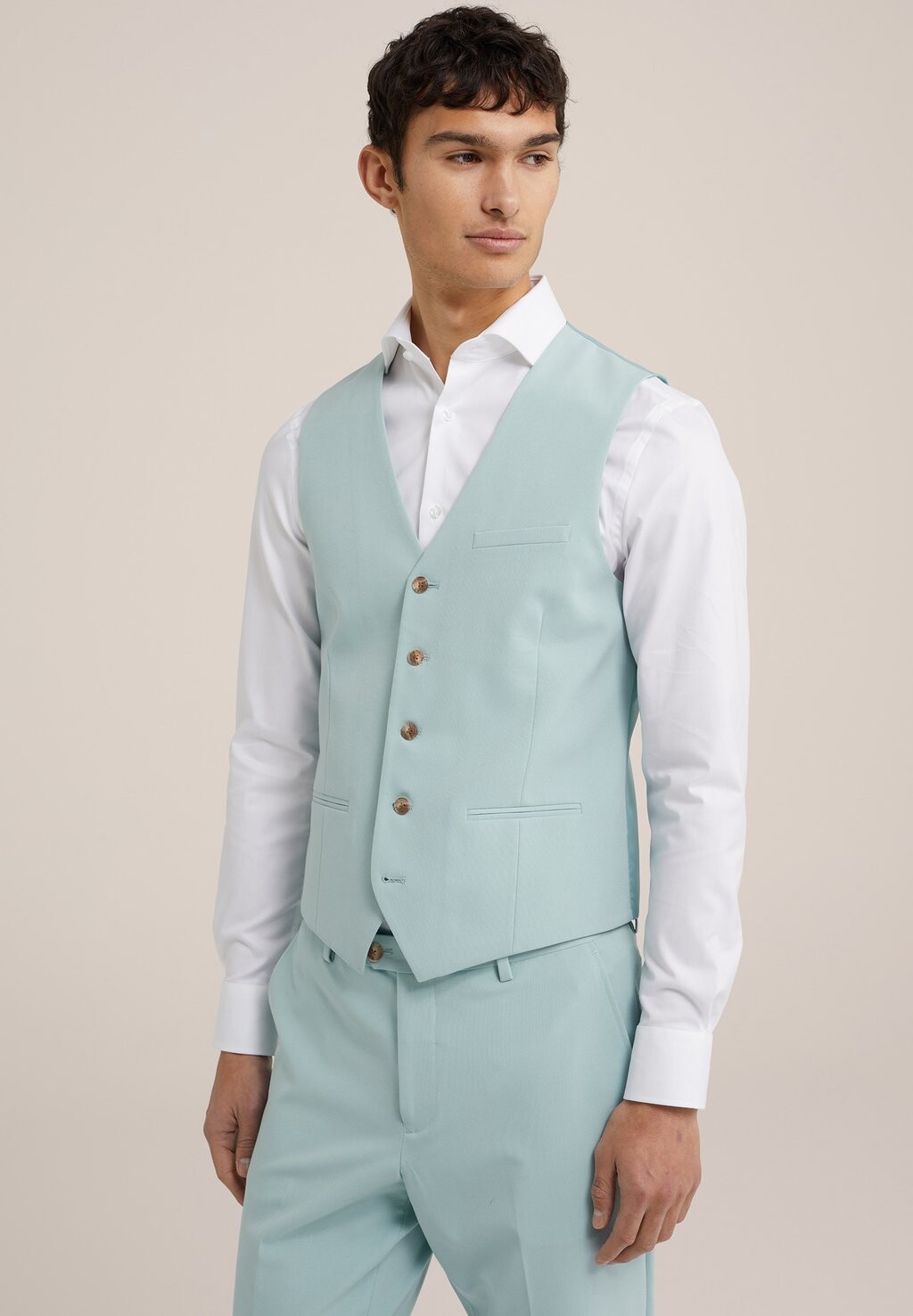 

Жилет SLIM FIT MET STRETCH WE Fashion, цвет blau