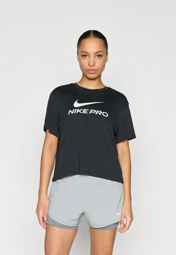 Футболка свободная спортивная Nike Performance, черно-белый