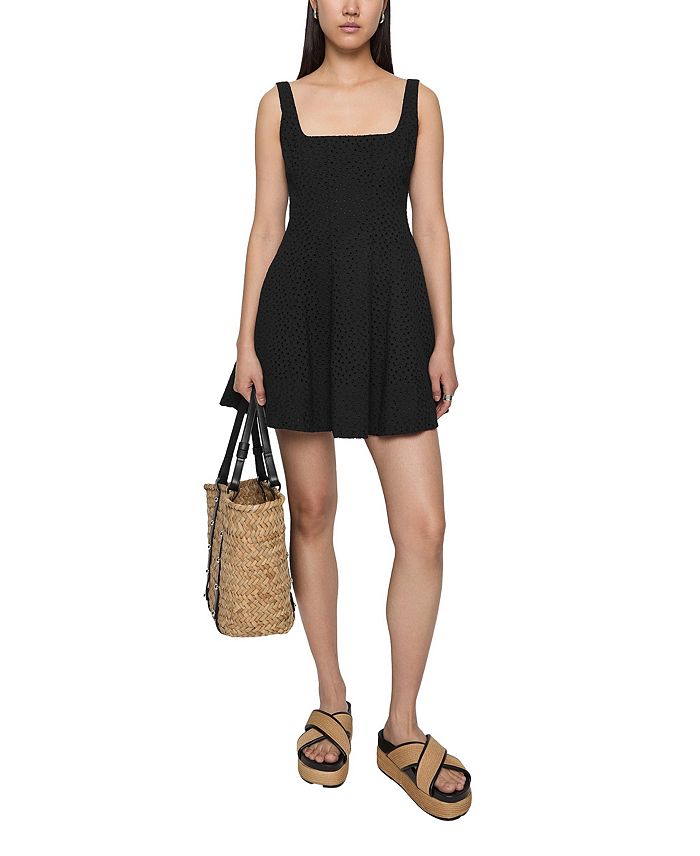 

Платье Carrie с ажурными вставками Rebecca Minkoff, черный
