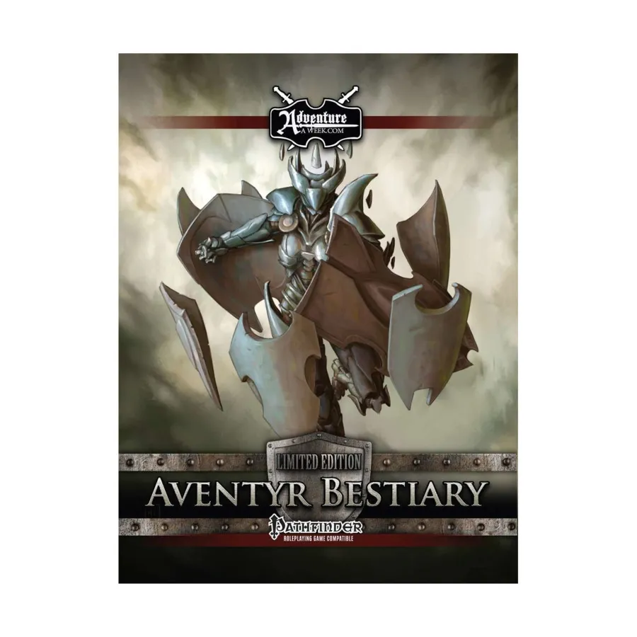 

Aventyr Bestiary (Limited Edition, POD, Standard Color), Pathfinder (AAW Games), твердый переплет