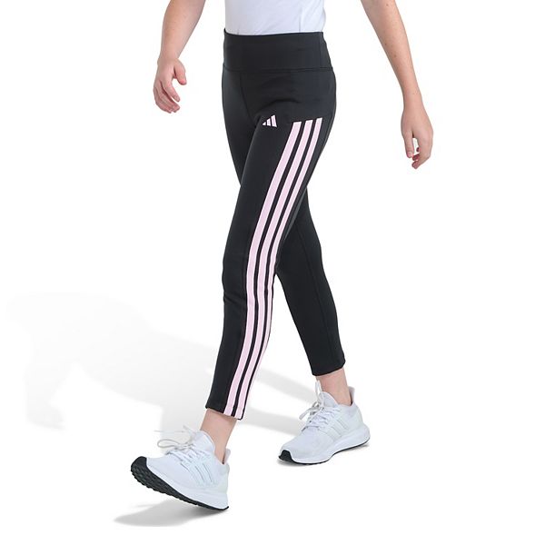 Детские леггинсы с отдельным поясом, карманом для телефона и 3 полосками Adidas — фото 2