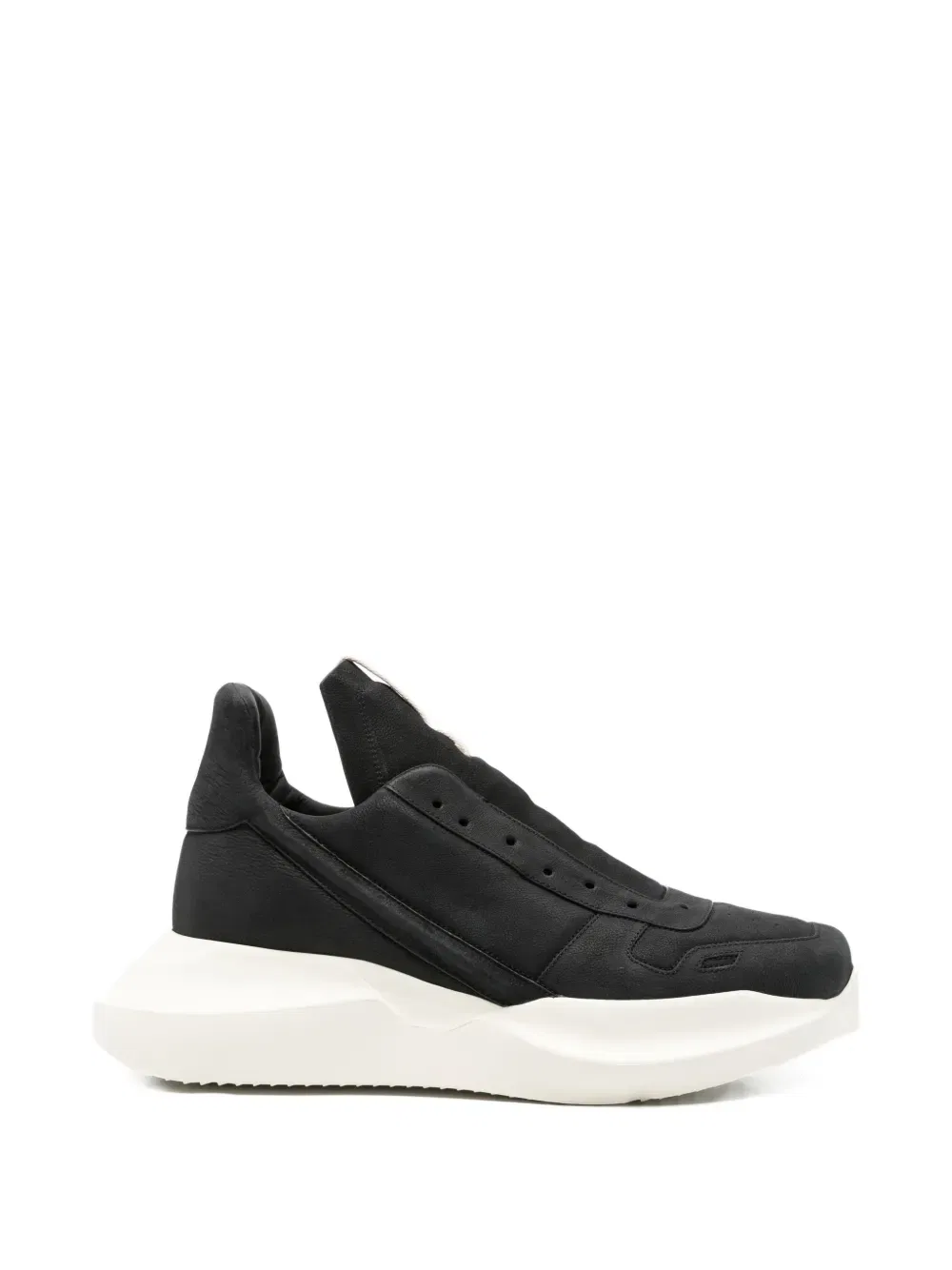 Кожаные кроссовки Geth Rick Owens, черный