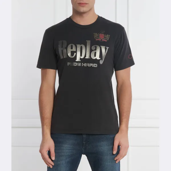 

Футболка стандартного кроя Replay, черный