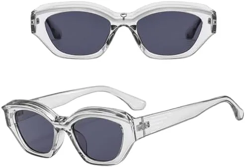 

Ретро-солнцезащитные очки 2027 года для женщин и мужчин, классический винтажный стиль, защита от УФ-излучения UV400, для вечеринок на открытом воздухе MTZJH, White