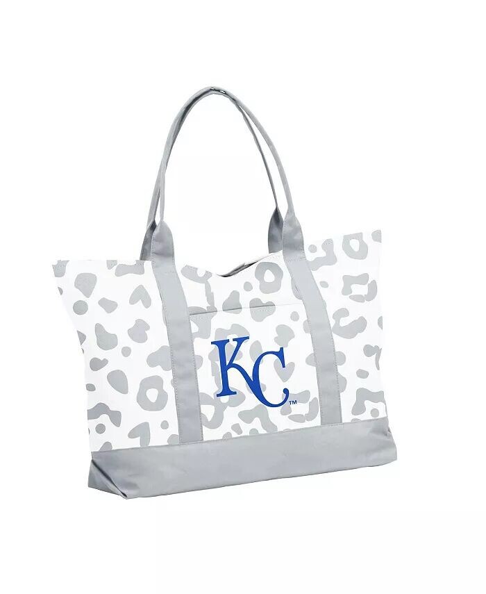 

Женская сумка-тоут Kansas City Royals с леопардовым узором Logo Brands, белый