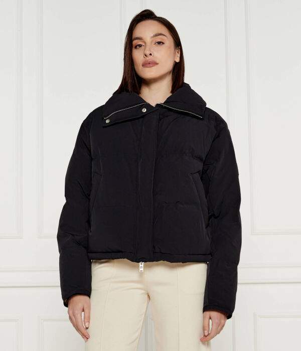

Куртка женская Dkny свободного кроя с воротником на молнии, черный