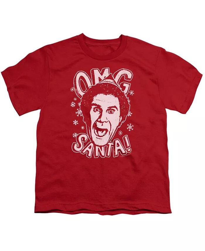 

Футболка с коротким рукавом для мальчиков Omg Santa Elf, красный