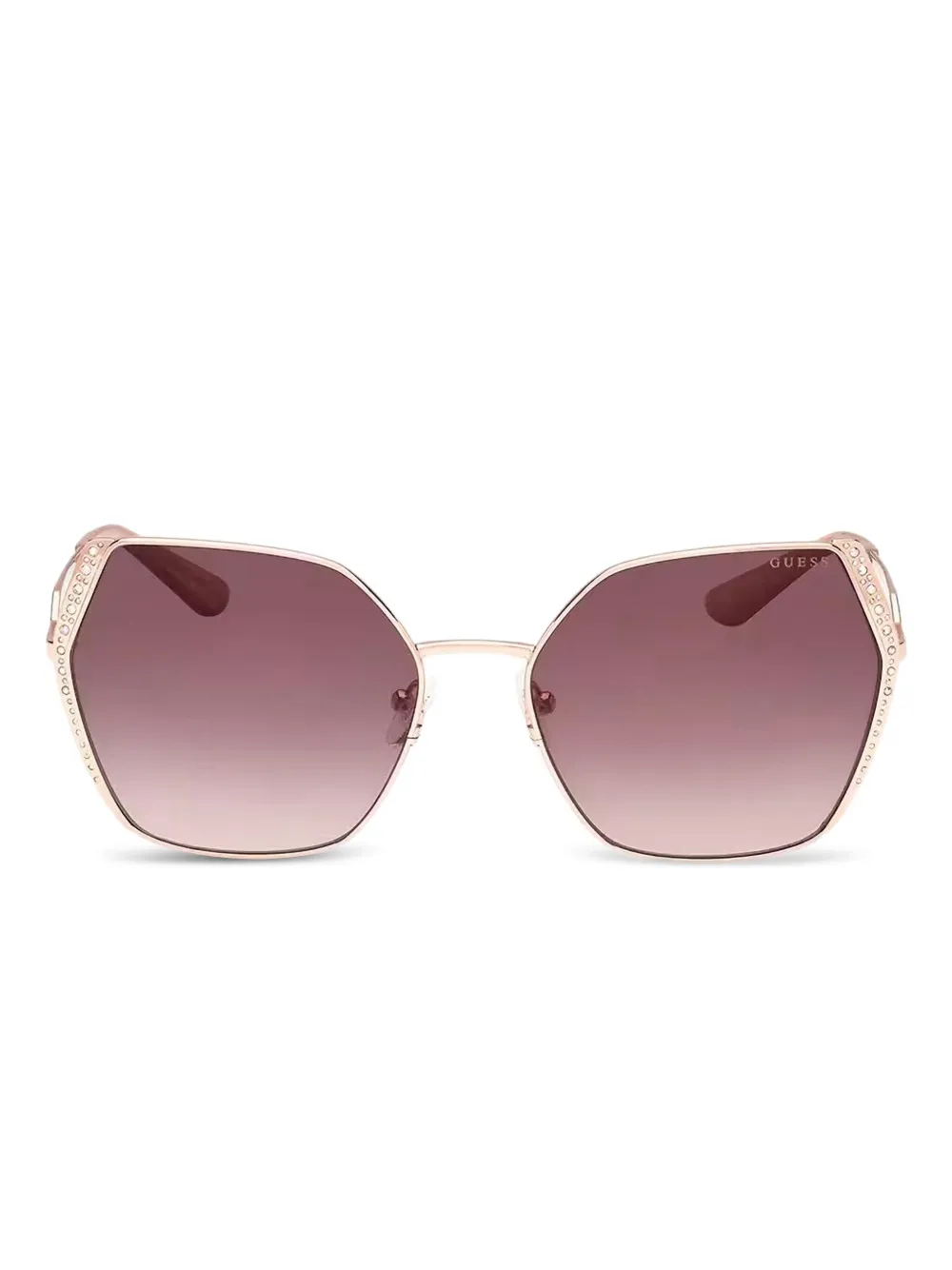 

Солнцезащитные очки в геометричной оправе GUESS EYEWEAR, золотой