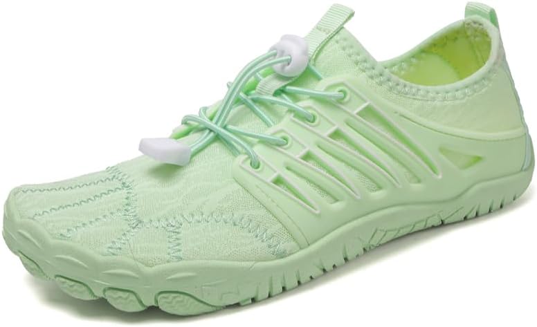 

Мужские быстросохнущие пляжные слипоны-кроссовки Aqua с завязками и дренажной подошвой для использования на пляже Zhogize, зеленый