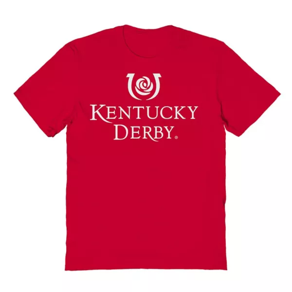 

Мужская футболка с вертикальным логотипом Kentucky Derby Licensed Character, красный