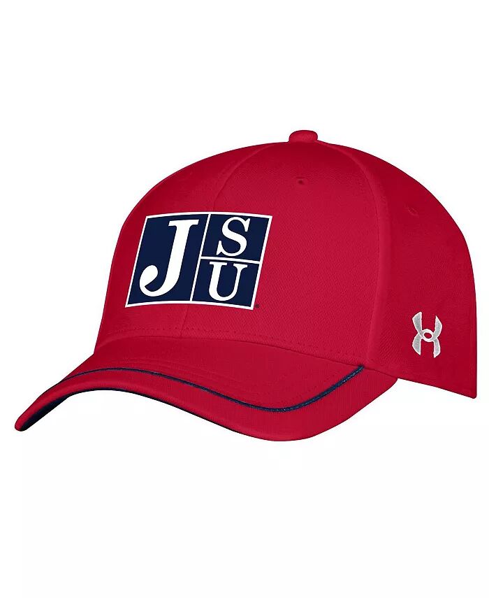 

Мужская красная кепка Jackson State Tigers Iso-Chill Blitzing Accent Flex Under Armour