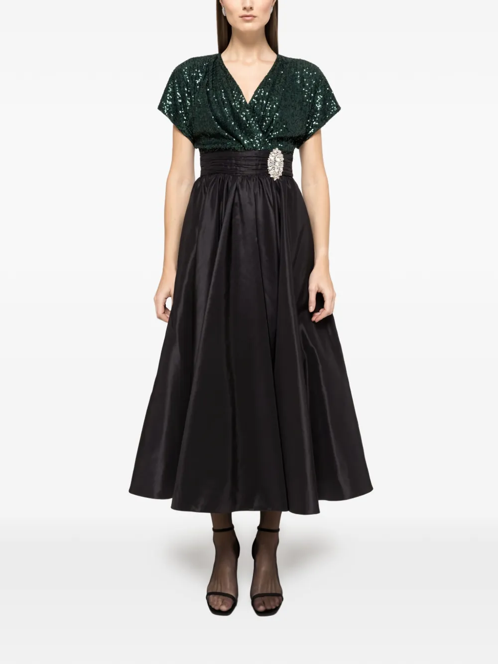 

Платье миди с пайетками NISSA, черный