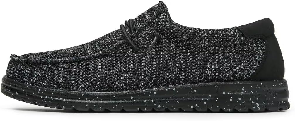 

Мужские повседневные лоферы и слипоны из холщовой ткани, легкие, удобные и дышащие лоферы, Zapatos Mocasines para Hombre Cheval, 2 Black