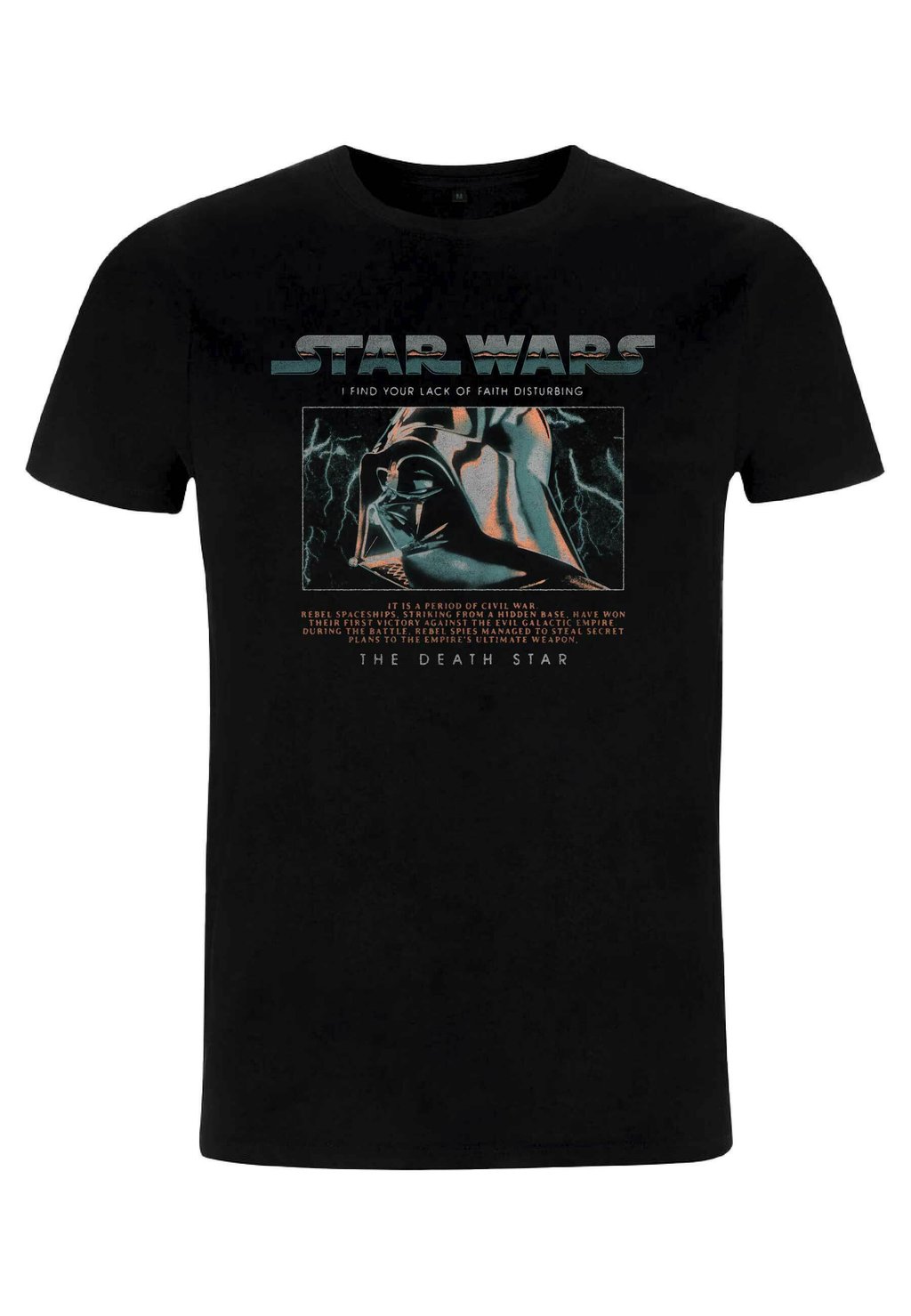 

Футболка с принтом STAR WARS VADER LIGHTNING UNISEX Star Wars, черный