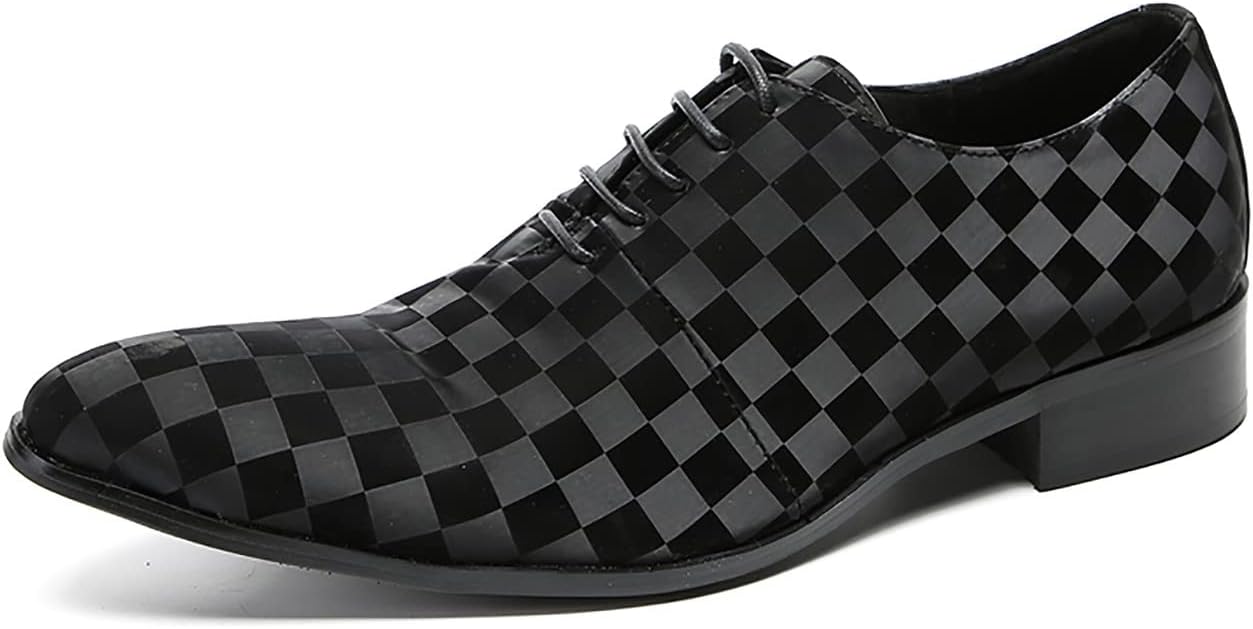 

Мужские оксфорды Santimon, повседневные кожаные туфли с пледовой отделкой, дерби, для выпускного, официальных мероприятий, свадьбы и прогулок, черный