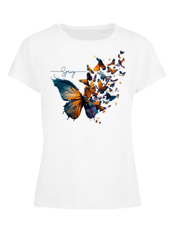 

Женская футболка Box Butterfly белого цвета F4NT4STIC, Белый, Женская футболка Box Butterfly белого цвета F4NT4STIC