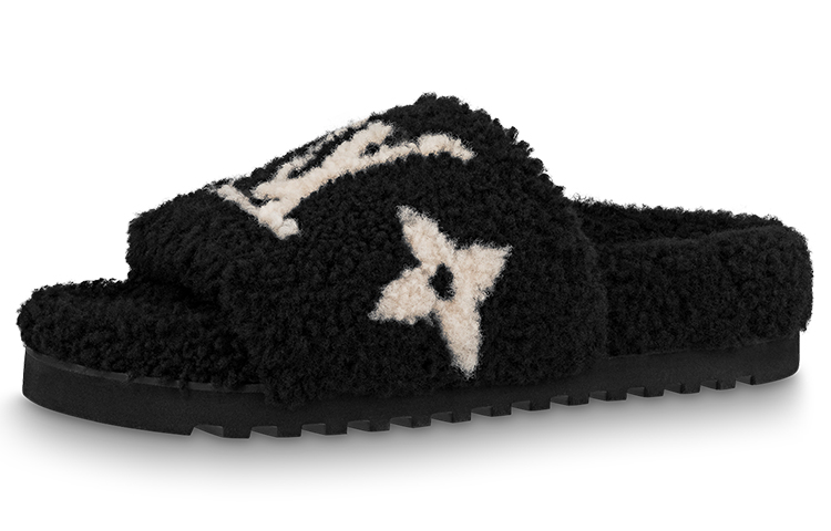 Paseo Комфортные Плоские Сандалии 'Black' Женские LOUIS VUITTON