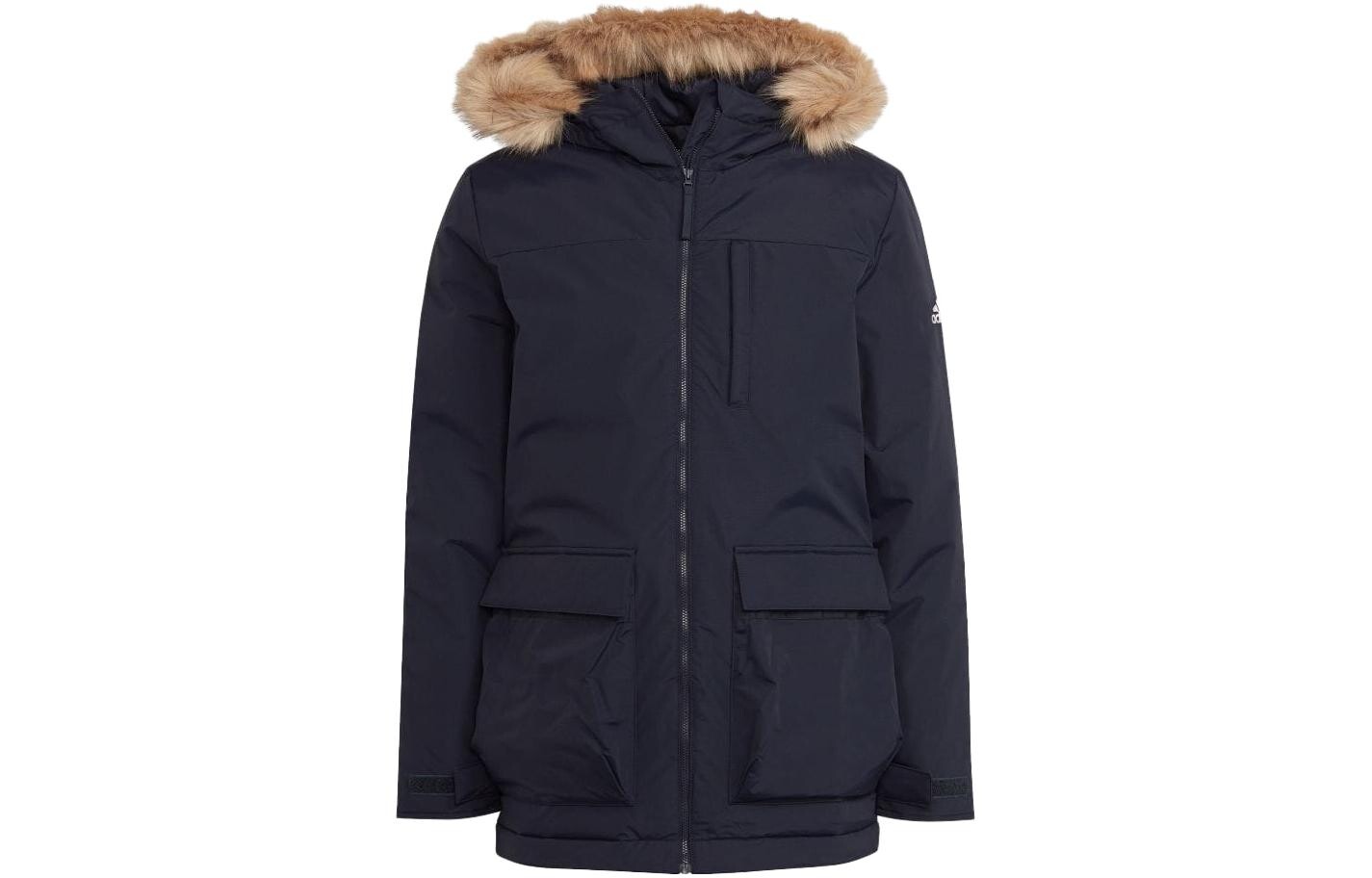 

Стеганая куртка мужская темно-синяя Adidas, темно-синий