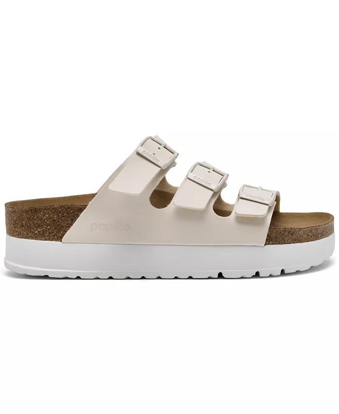 Женские платформенные сандалии Florida Flex Birko-Flor от Finish Line Birkenstock, загар/бежевый — фото 2