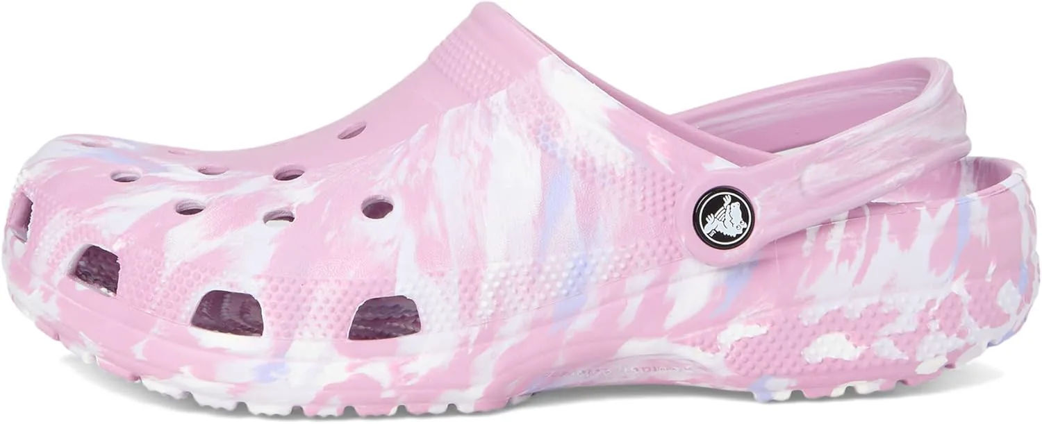 Крокс Унисекс Классические мраморные клогги с эффектом тай-дай Crocs, мультиколор — фото 4