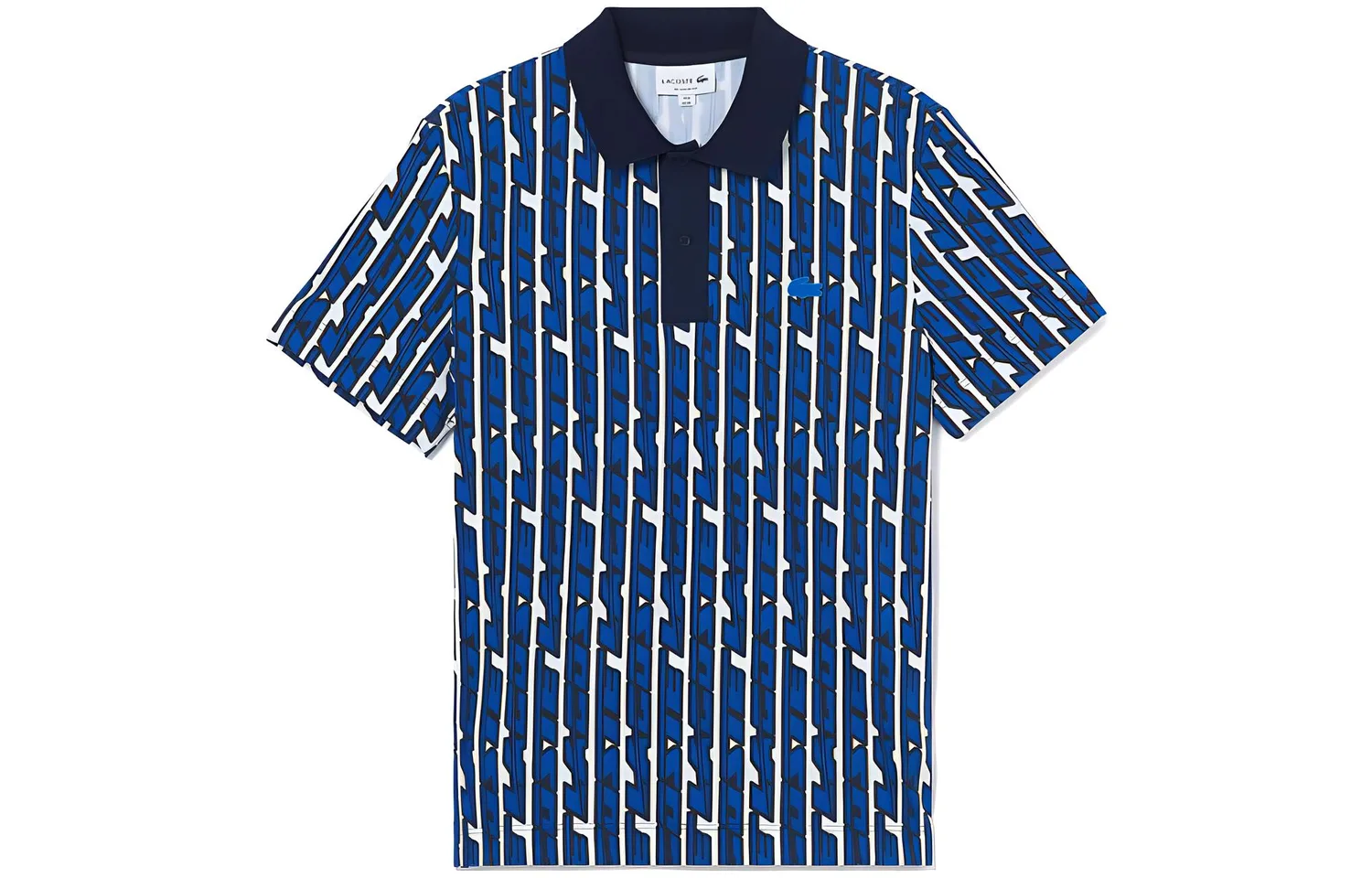 Футболка-поло Lacoste мужская, летняя, синий с белым