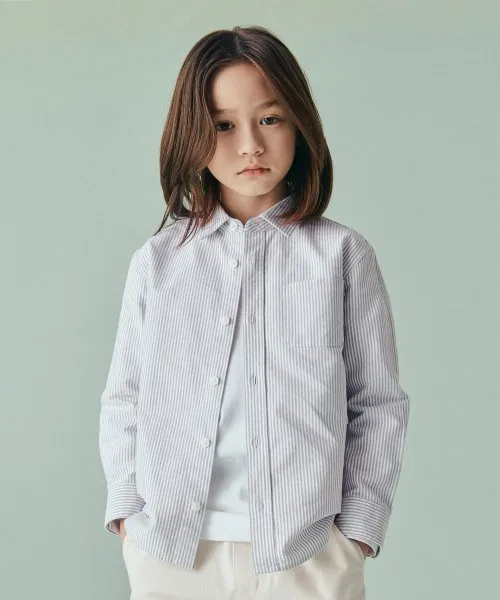 Детская рубашка MUSINSA STANDARD KIDS в полоску