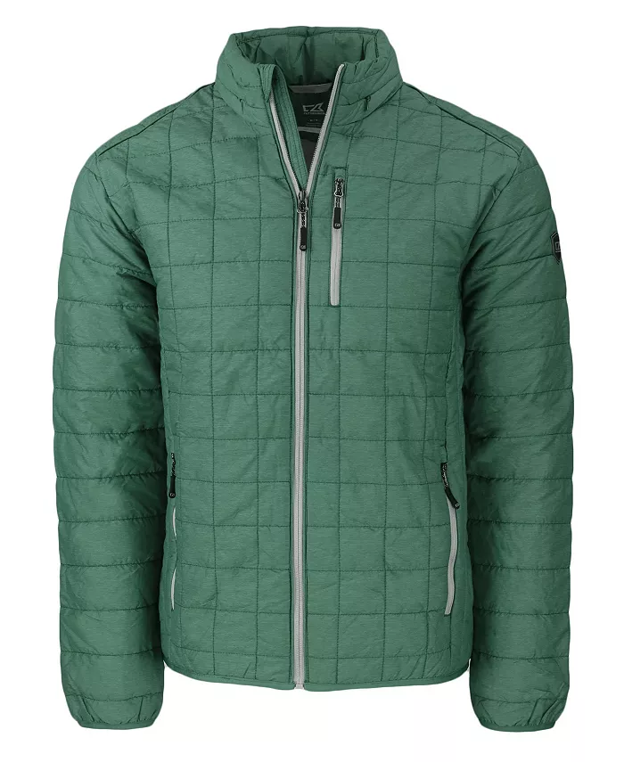 

Куртка мужская утепленная с подкладкой PrimaLoft Eco, на молнии, модель Rainier Cutter & Buck, зеленый