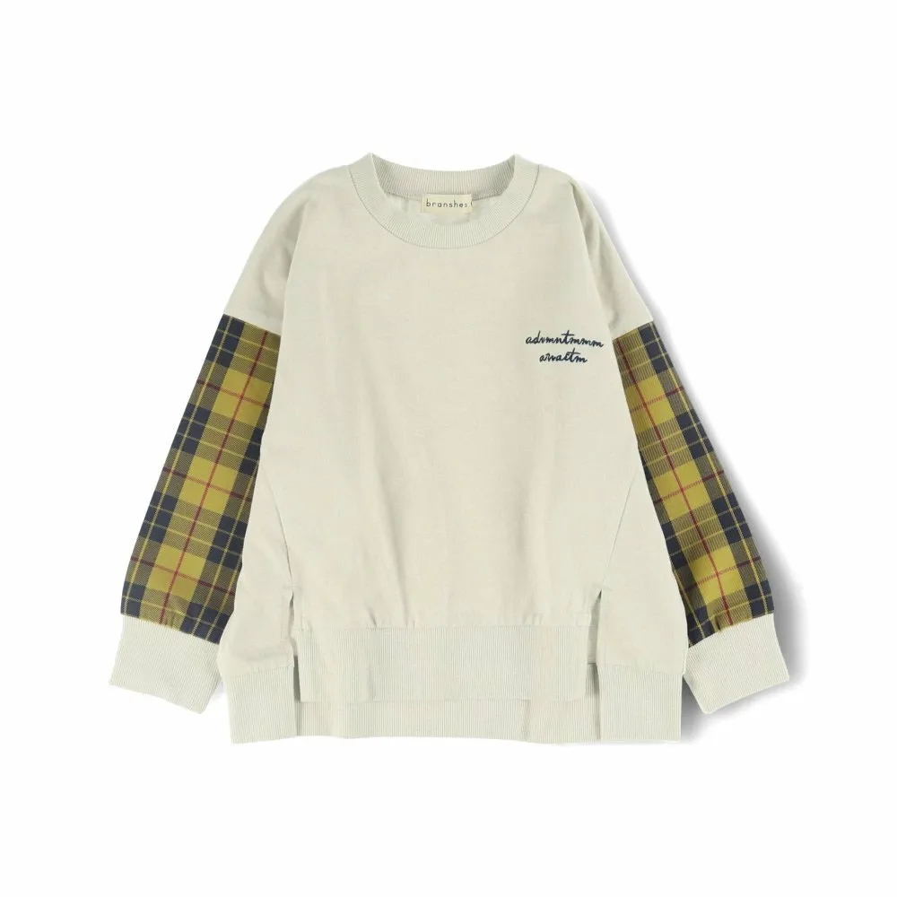 Клетчатая футболка с длинными рукавами Branshes, Yellow