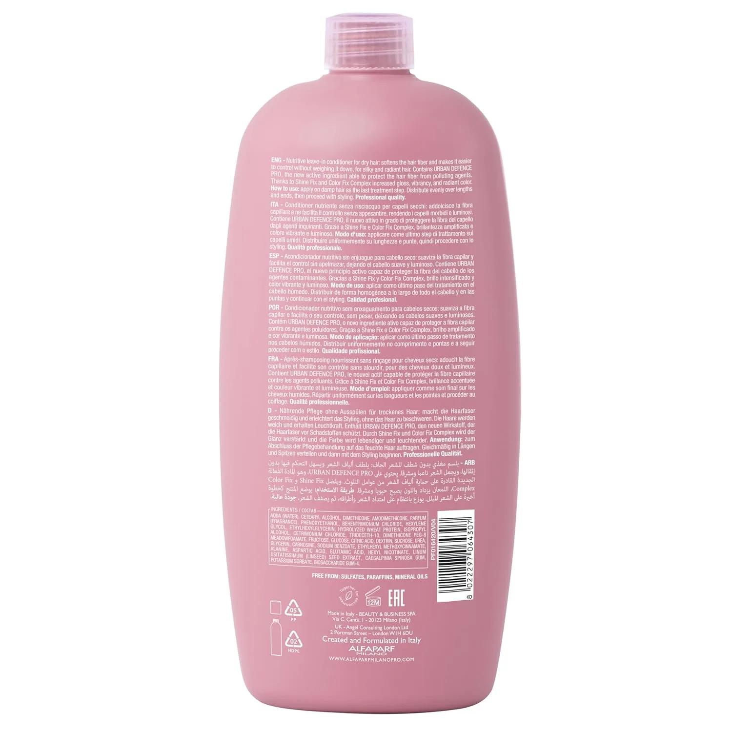 Alfaparf Milano Semi Di Lino Moisture Nutritive Leave-in кондиционер для сухих волос без сульфатов 1000 мл (.) — фото 2
