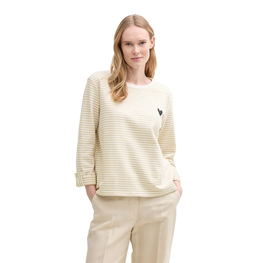 

Толстовка Tom Tailor Striped, бежевый