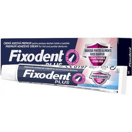 

Plus Food Barrier адгезивный крем для частичных съемных протезов 40 г Fixodent