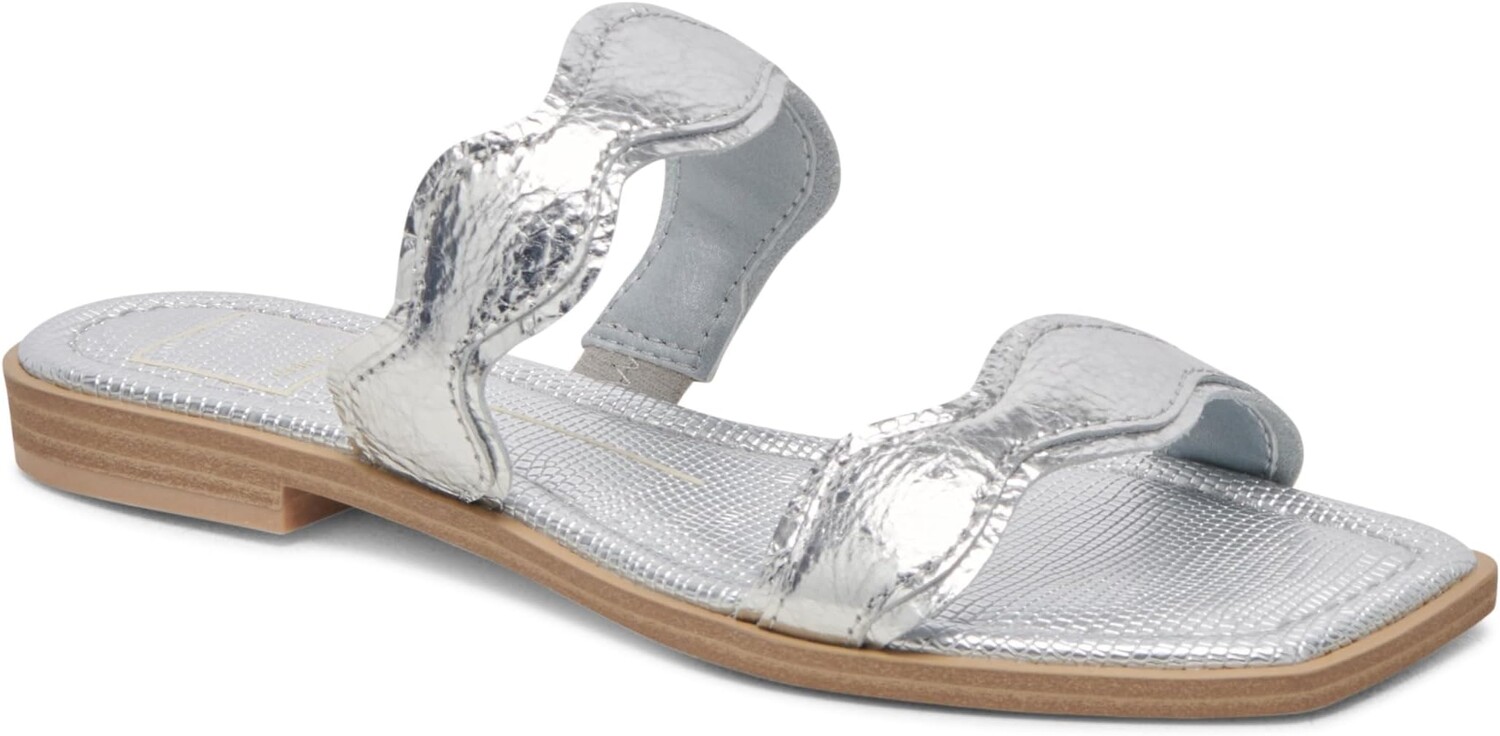 

Сандалии Dolce Vita Ilva Low, цвет Silver Distressed Leather