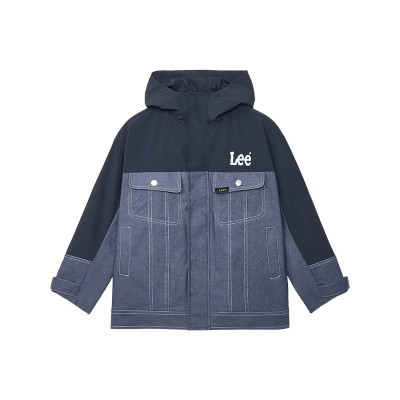 Куртка LEE KIDS уличный стиль армейский зеленый — фото 3