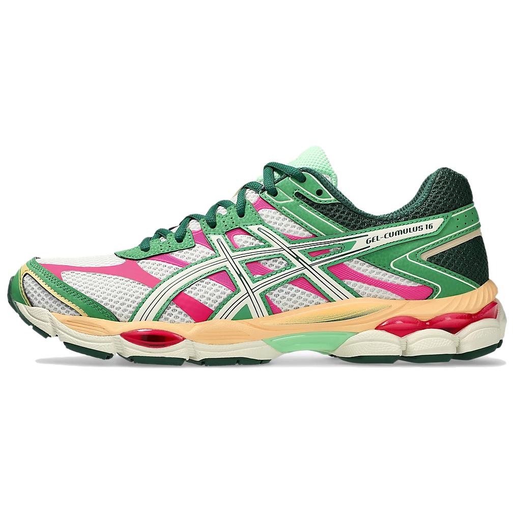 

Gel Cumulus 16 кроссовки для бега унисекс ASICS, зеленый/белый