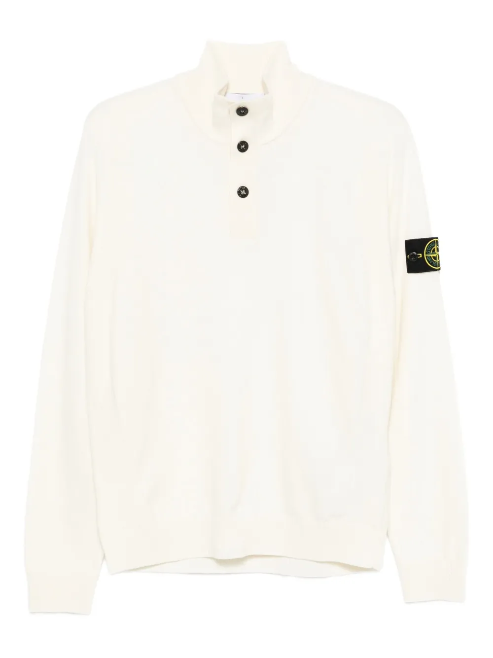 

Джемпер из смесовой вирджинской шерсти Stone Island, белый