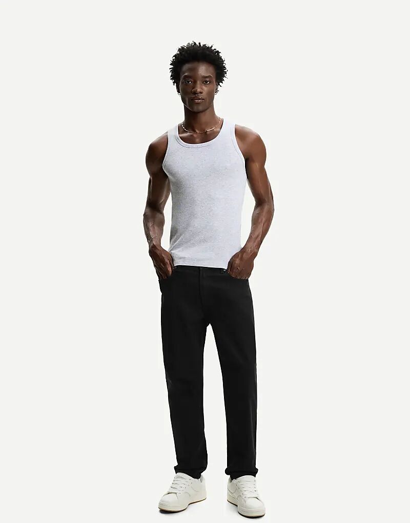 

Джинсы Bershka прямого кроя черного цвета