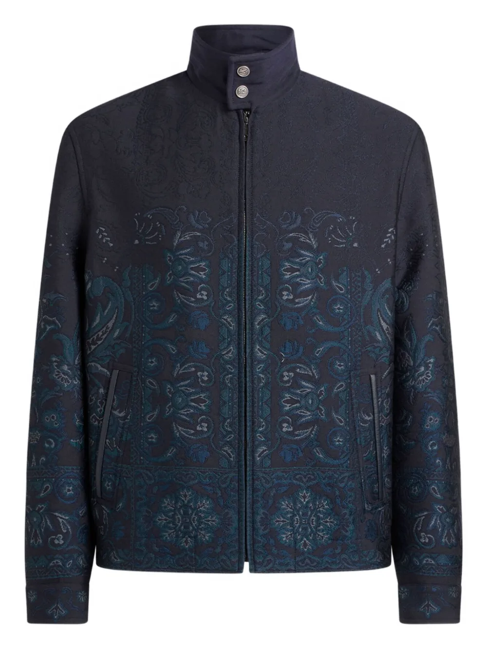 

Жаккардовый жакет с узором пейсли ETRO, синий